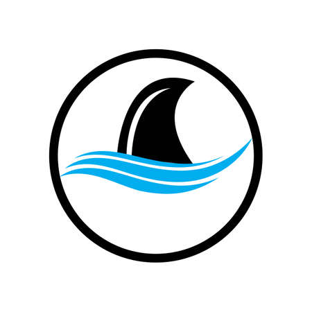 Shark Logo Template Vector design illustrationのイラスト素材