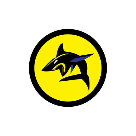 Shark Logo Template Vector design illustrationのイラスト素材