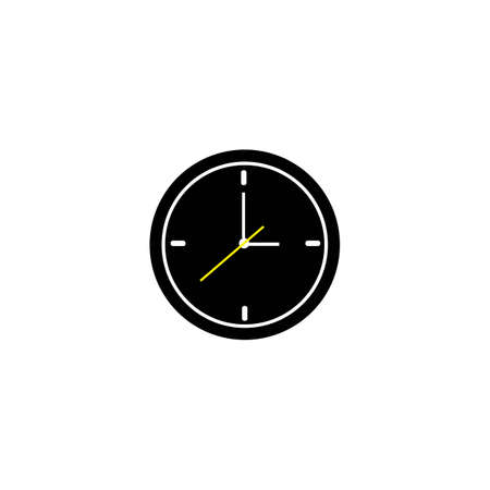 Clock icon design ilustrator vector templatのイラスト素材