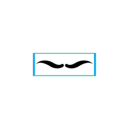 mustache vector design illustration  templateのイラスト素材