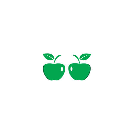 apple vector design illustration templateのイラスト素材