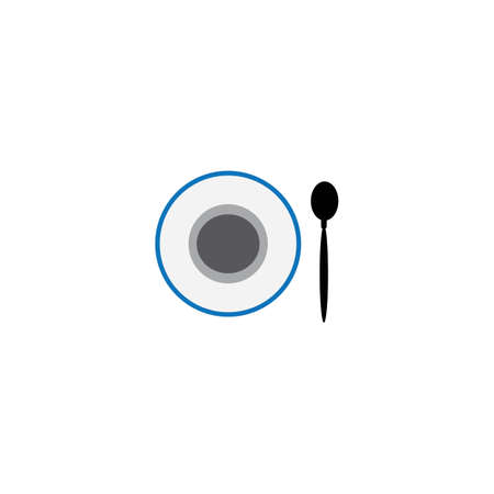 spoon vector design ilustraion icon templatのイラスト素材