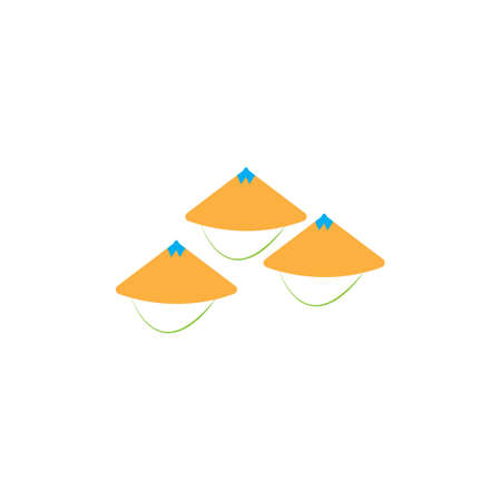 farmer hat illustration design vector icon templateの写真素材