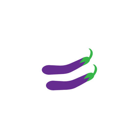 Eggplant vector design ilustration iconのイラスト素材