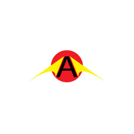 A letter design illustration icon logo templateのイラスト素材