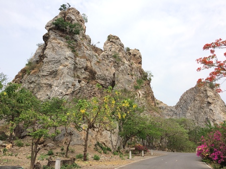 limestone mountain Parkの写真素材