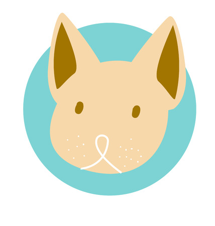 The cute dog desing on backgroundのイラスト素材