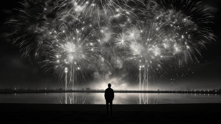 Fireworks Happy New Yearの素材