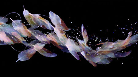 abstract fractal background a computer-generated 2D illustration, textureの素材