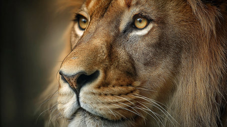 Close up portrait of a lioness (Panthera leo)の素材