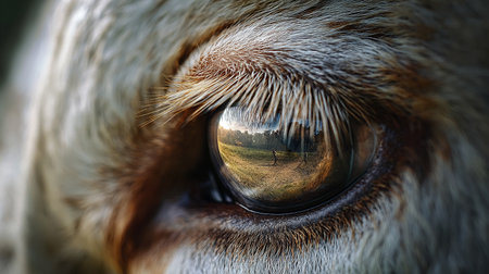 Eye of a dog close-up. Selective focus. Shallow depth of fieldの素材