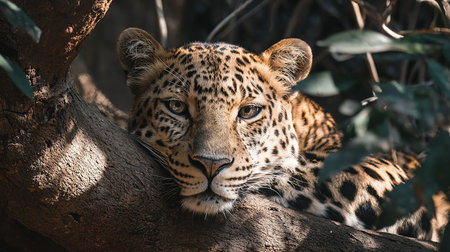 Leopard (Panthera pardus) in the wildの素材