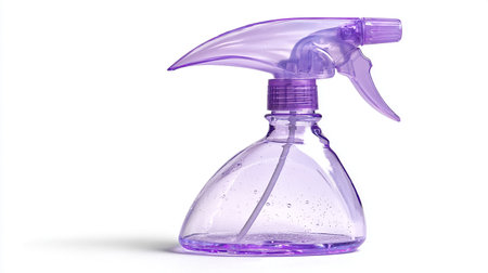 Spray bottle isolated on white background. 3D illustration. Studio shot.の素材