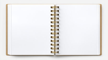 Notebook isolated on a white background. 3d render illustration.の素材