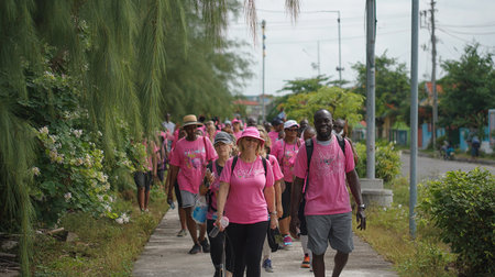 Unidentified runners in Kanchanaburi, Thailand.の素材