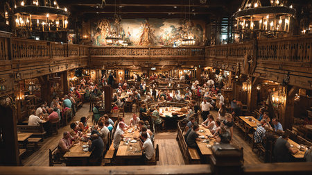 Interior of a restaurant in Copenhagenの素材