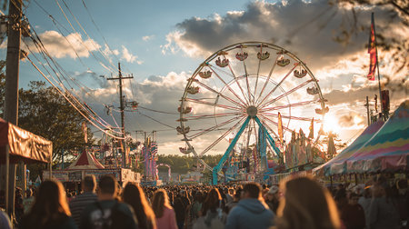 people at the oktoberfest in munichの素材