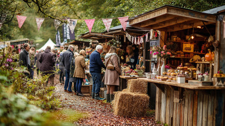 Unidentified people visit the traditional christmas market in Salzburg, Austria.の素材