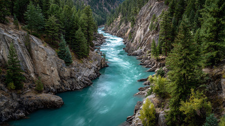 The Katun River in the Altai Republic, Southern Siberia, Russiaの素材