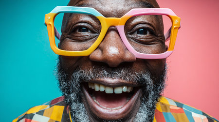 Portrait of happy african american couple looking at camera and smilingの素材
