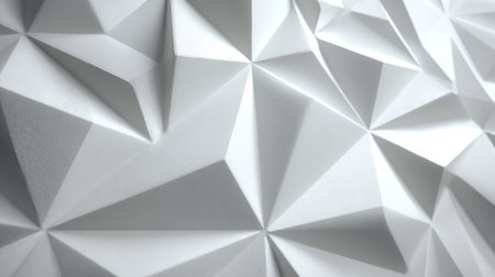 Abstract white polygonal background. 3d rendering, 3d illustration.の素材