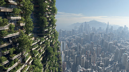 Hong Kong cityscape.の素材