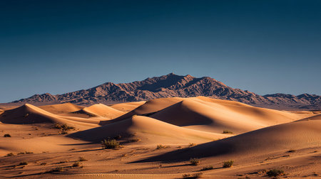 Desert dunes in Death Valley National Park, California, USAの素材