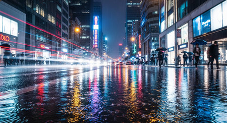 Shanghai Lujiazui Finance and Trade Zone of the modern city nightの素材