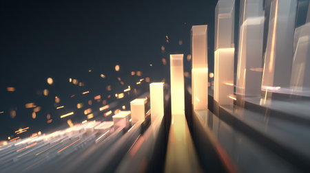 3D rendering of abstract technology background. Hi-tech communication concept.の素材