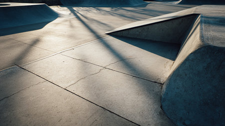 Skatepark in San Francisco, California, United States of Americaの素材