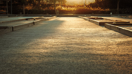 Empty skatepark in the evening at sunset. Toned image.の素材