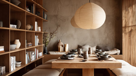 Interior of a modern cafe. 3d rendering mock up.の素材