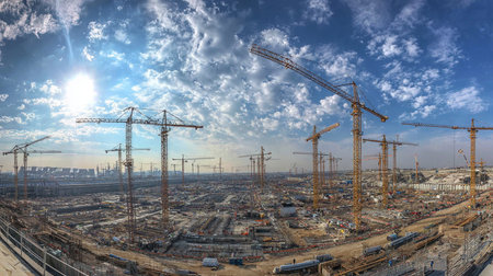 Green Chinese Lettuce Plantation in the Field, close upの素材