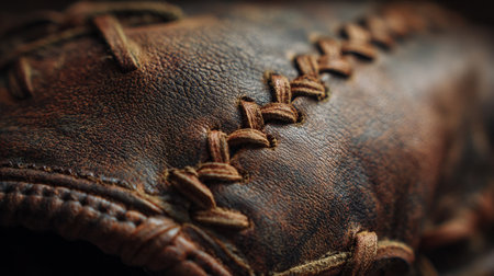 Close up of old leather shoes. Shallow depth of field.の素材