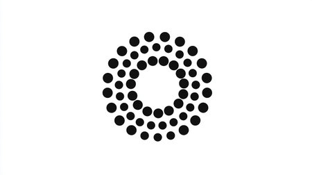 Black and white halftone letter O logo design vector template.の素材