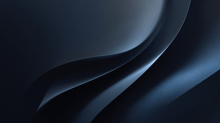 abstract blue background with smooth lines and waves, 3d render illustrationの素材