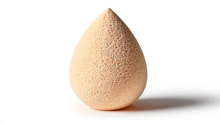 Sponge for make-up on a white background. 3d renderingの素材