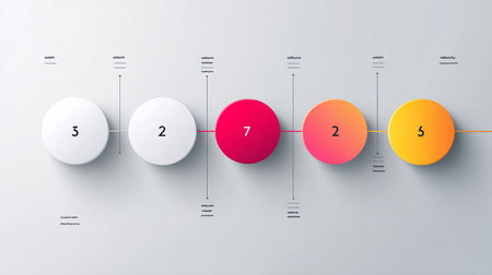 Infographic design template with place for your data. Vector illustration.の素材