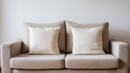 Pillow on sofa decoration in living room interior - Vintage Light Filterの素材