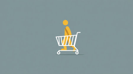 Shopping cart icon. Shopping cart icon. Vector Illustration.の素材
