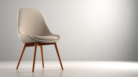 Modern chair in the interior. 3d illustration. Mock up.の素材