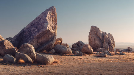Sunset in the desert of Spitzkoppe, Namibiaの素材
