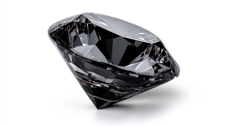 diamond on white background (high resolution 3D image) with clipping pathの素材