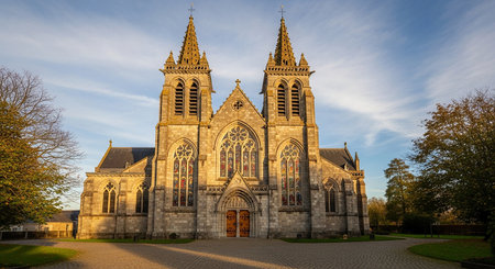 Church of St. Joseph in the center of the city of Bonn, Germanyの素材