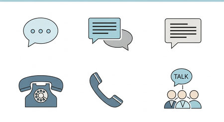 Set of communication icons. Flat design. Vector illustration. EPS 10の素材