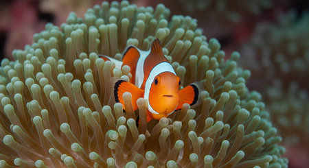 Clown anemonefish (Amphiprion ocellaris)の素材