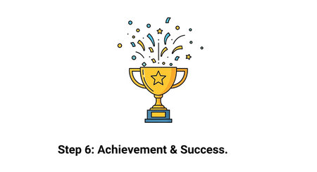 Sports and achievements. Vector illustration of a trophy on a white background.の素材