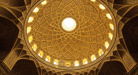 Interior of Hassan II Mosque in Casablanca, Morocco.の素材