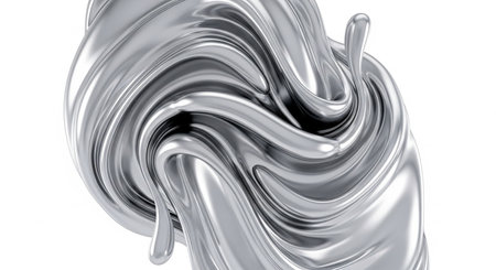 Abstract background of wavy fabric. 3d rendering, 3d illustration.の素材