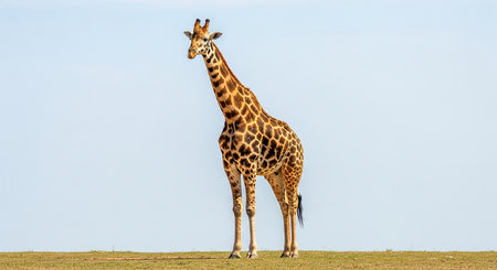 Giraffe in Serengeti National Park, Tanzania, Africaの素材